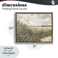 thumbnail image 4 of Stupell Industries Farmhouse Soft Meadow Landscape at Dusk Brown Floating Frame Canvas Art, 31 x 25, by Riley B, 4 of 8
