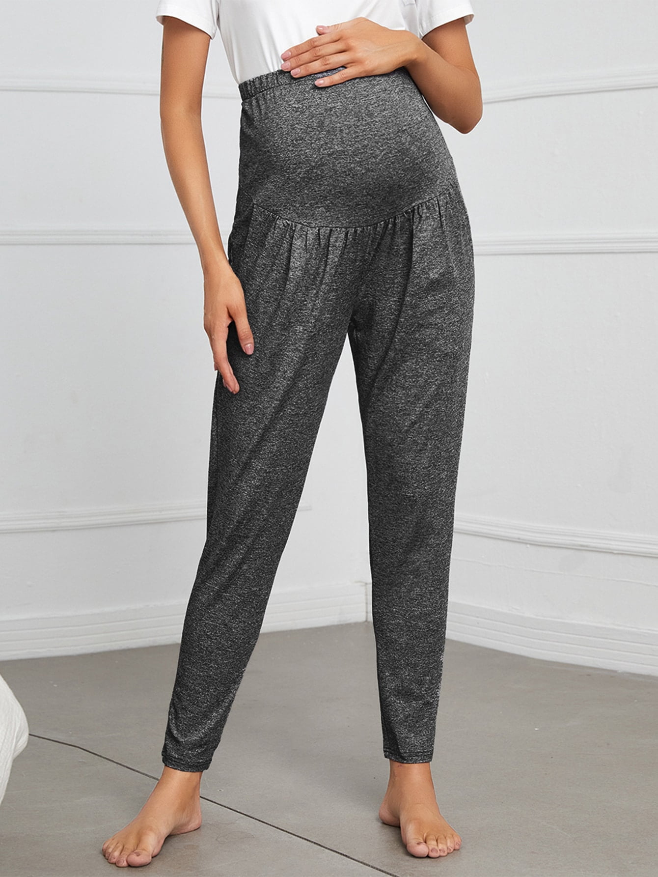 Maternity Solid Slant Pocket Pants 