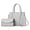 Light Gray, variant on Purses and Handbags for Women Vegan Leather Top Handle Shoulder Bag Work Satchel Tote Bag