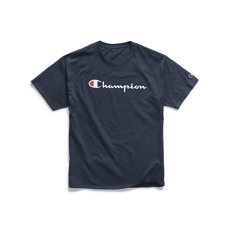 Champion Mens Graphic Jersey Tee, Script Logo. GT23H Y06794 | Walmart Canada