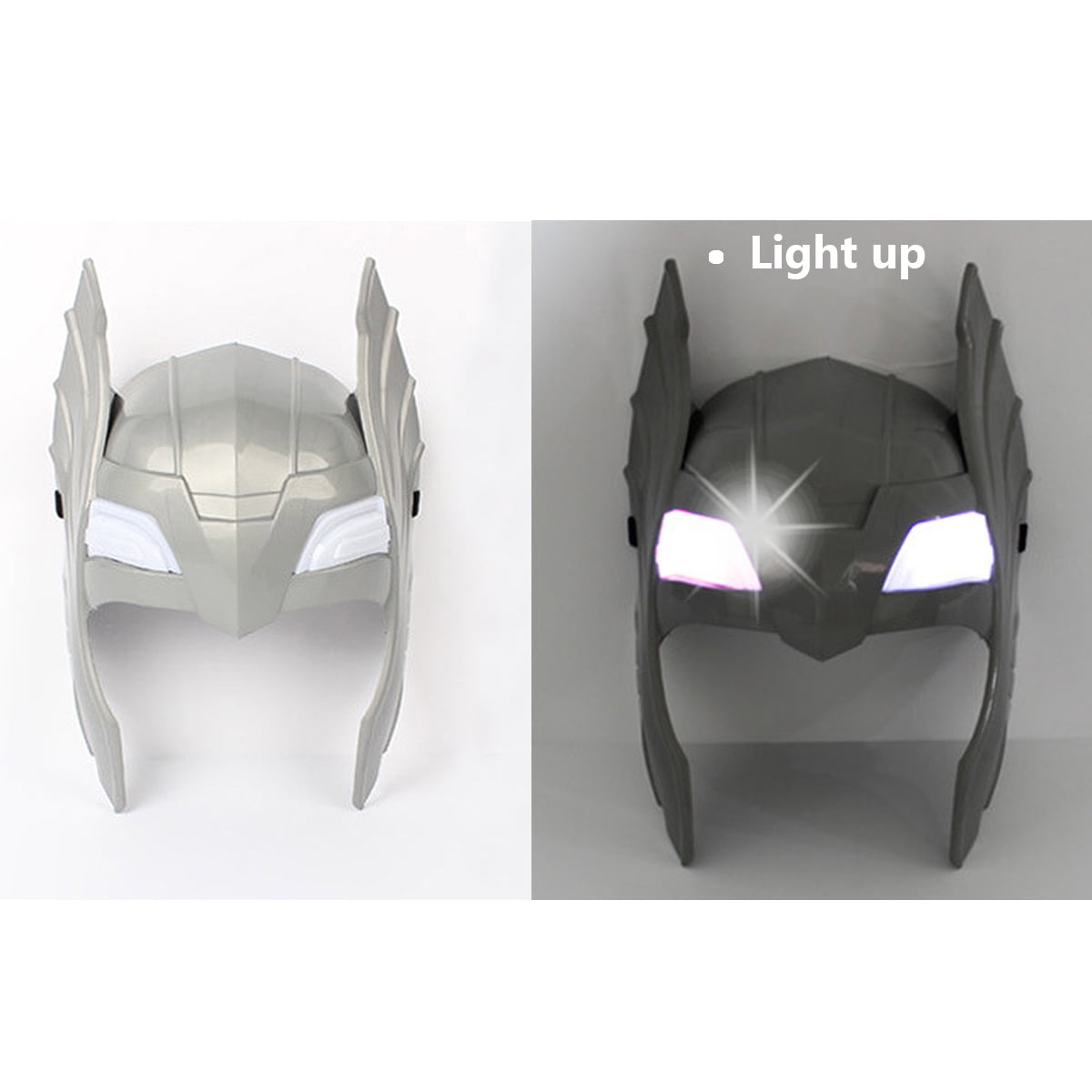 Avengers LED Glowing And Sounds Thor Hammer Helmet Mask Kids Cosplay Toys