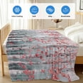 thumbnail image 4 of Pink Teal Forest Cooling Blanket, Lightweight Breathable Summer Throw Blanket with Double Sided Cold Effect, Modern Oil Painting Art Picnic Beach Blankets Bed Sheet for Hot Sleepers 50"x60", 4 of 8