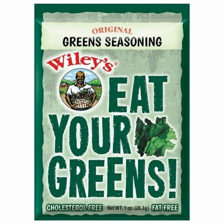 Wiley's Eat Your Greens Seasoning 1 oz Variety Pack of 4 (2 Original Greens, 2 Greens with Pepper)