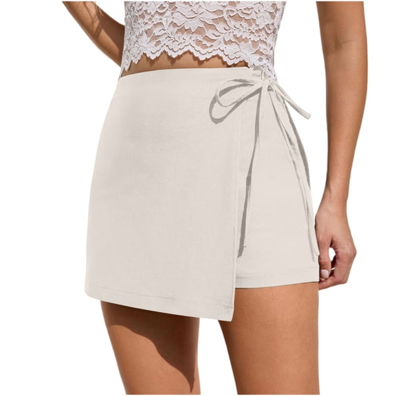 Skorts for Women with Shorts A-Line Drawstring Mini Skorts Summer Golf Workout Running Athletic Shorts with Pockets