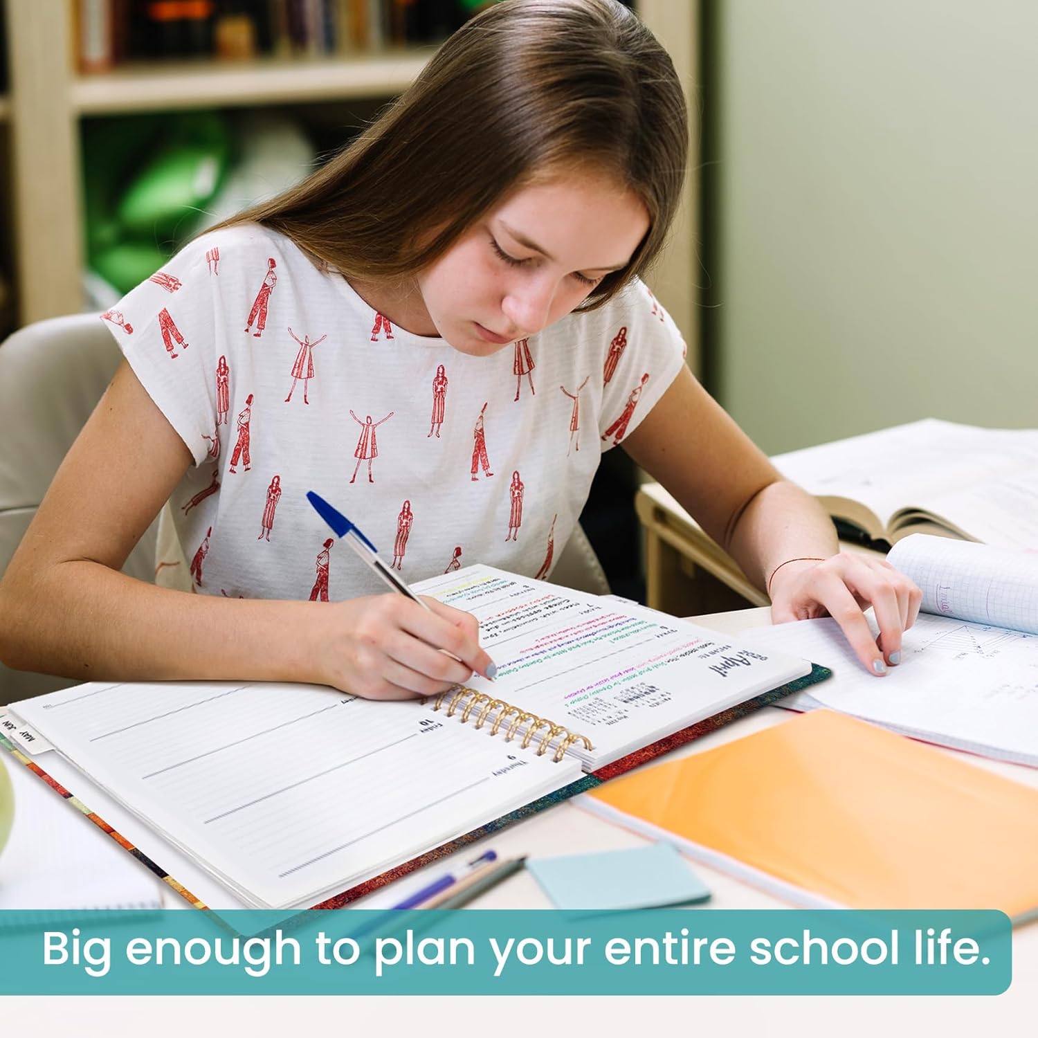 Academic Planner 2025-2026, Weekly and Monthly Calendar Planner Book, July 2025 – June 2026, Hardcover Organizer with Tabs, Perfect for Teachers, Students, Women & Men, A5 (6.4" x 8.5") - Pink