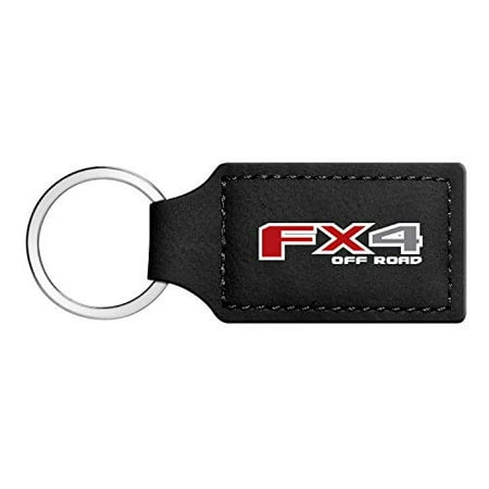 Ford F150 FX4 Off Road Rectangular Black Leather Key (Best Tires For F150 Fx4)