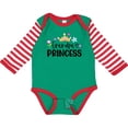 thumbnail image 3 of Inktastic Grandpa's Princess Crown and Flowers Girls Long Sleeve Baby Bodysuit, 3 of 5