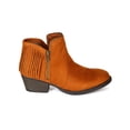 thumbnail image 2 of Qupid BF78 Women Suede Fringe Back Zipper Trim Ankle Bootie, 2 of 6