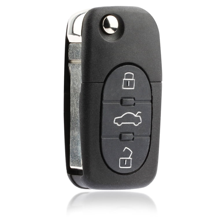HQRP 2-Button Keypad For Audi A3 A4 A5 A6 TT Folding Flip Key Fob – Replacement