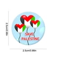 thumbnail image 3 of Broche La Palestina Pequeño Metal para Traje Sombrero (estilo A), 3 of 9