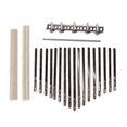 thumbnail image 3 of 2X 17Keys Kalimba DIY Kit Thum Piano Replacement Parts with Keys Bridge Tuning Hammer Kit Kalimba Accessories, 3 of 6