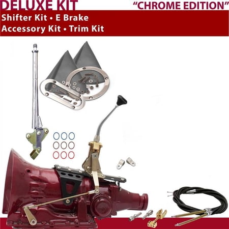 American Shifter 4L60 Shifter Kit 8 in. E Brake Cable Clevis Trim Kit for D5CDD