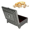 thumbnail image 1 of Caja De Almacenamiento Decorativa En Relieve De La Caja De La Baratija De La Joyería De La aleación Del Cinc Del Modelo De Rose Del Vintage, 1 of 7
