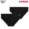 thumbnail image 3 of Reebok Pack de 5 calzoncillos de tiro bajo negros, talla mediana, 3 of 7