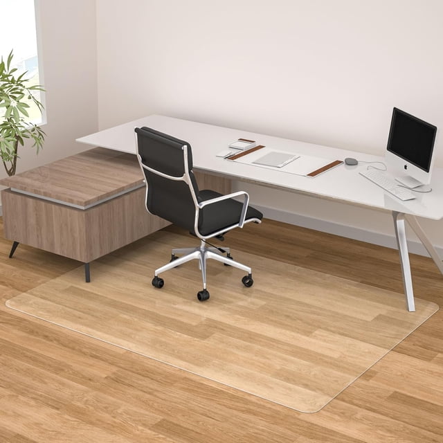 Futurwit Chair Mat for Hardwood Floor, 46” x 72” Large Office Chair Mats, Transparent Floor Protector Mat, Easy Glide Desk Floor Mat for Home Office, Easy to Clean (Rectangle)