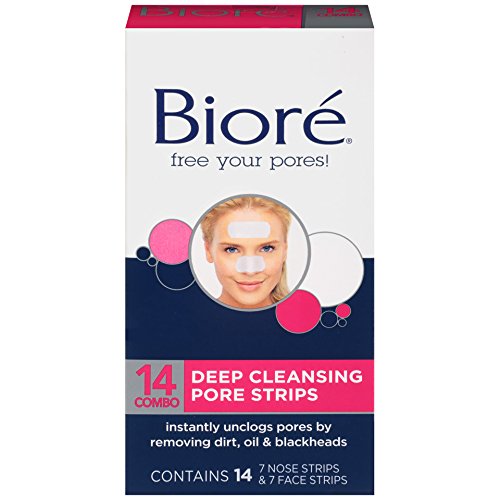 Biore Combo Pack Deep Cleansing Pore Strips Face/Nose 14 ea (Pack of 2) - image 5 of 9