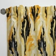 thumbnail image 5 of Designart "Sun-Kissed Ikat Reminiscence" Ikat Mid-Century Modern Curtain, Ikat Single Panel, 5 of 6