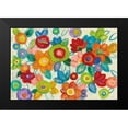 thumbnail image 2 of Vassileva, Silvia 24x17 Black Modern Framed Museum Art Print Titled - Decorative Flowers Bright, 2 of 5