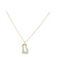 thumbnail image 1 of Cyra | Collar dorado de silueta de gato con zirconia, 1 of 3