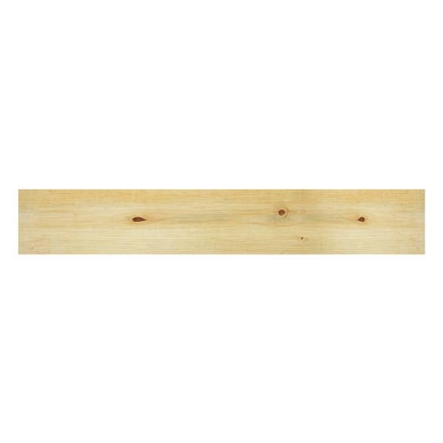tablón de pino cepillado #2 2 x 8 x 8 tablón rectangular de pino cepillado tono beige natural, vista frontal centrada con vetas y nudos visibles y superficie lisa cepillada; medidas 47.5 x 19 cm, indicado para construcción y acabados en muebles, carpintería ligera y proyectos de manualidades.