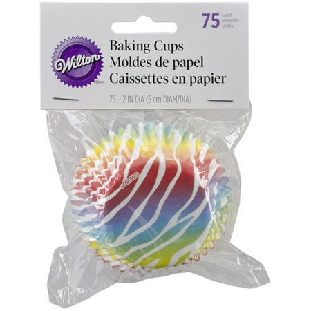 Zebra Brights 75/Pkg - Standard Baking Cups