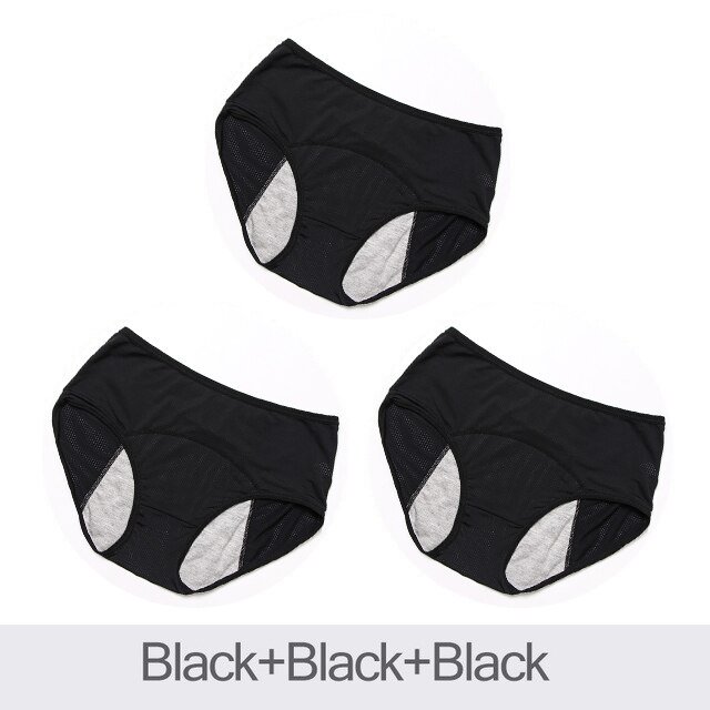 3 unids/set bragas menstruales a prueba de fugas, ropa interior para mujer, pantalones sexis, ropa interior para incontinencia, calzoncillos, triangulación de envíos de talla grande Tan Jianjun unisex
