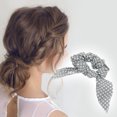thumbnail image 2 of Unique Bargains 1 Pc Stylish Bow Dots Hair Ties Hair Bands Gray, 2 of 5