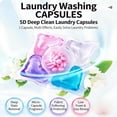 thumbnail image 6 of 5-in-1 Laundry Pods,50 Count Laundry Gel,High Efficiency Hygienic Clean Heavy Duty Liquid Detergent Pacs Free Clear of Dyes Perfumes For Visible Invisible Dirt,Dissolves in Water (50PCS), 6 of 7
