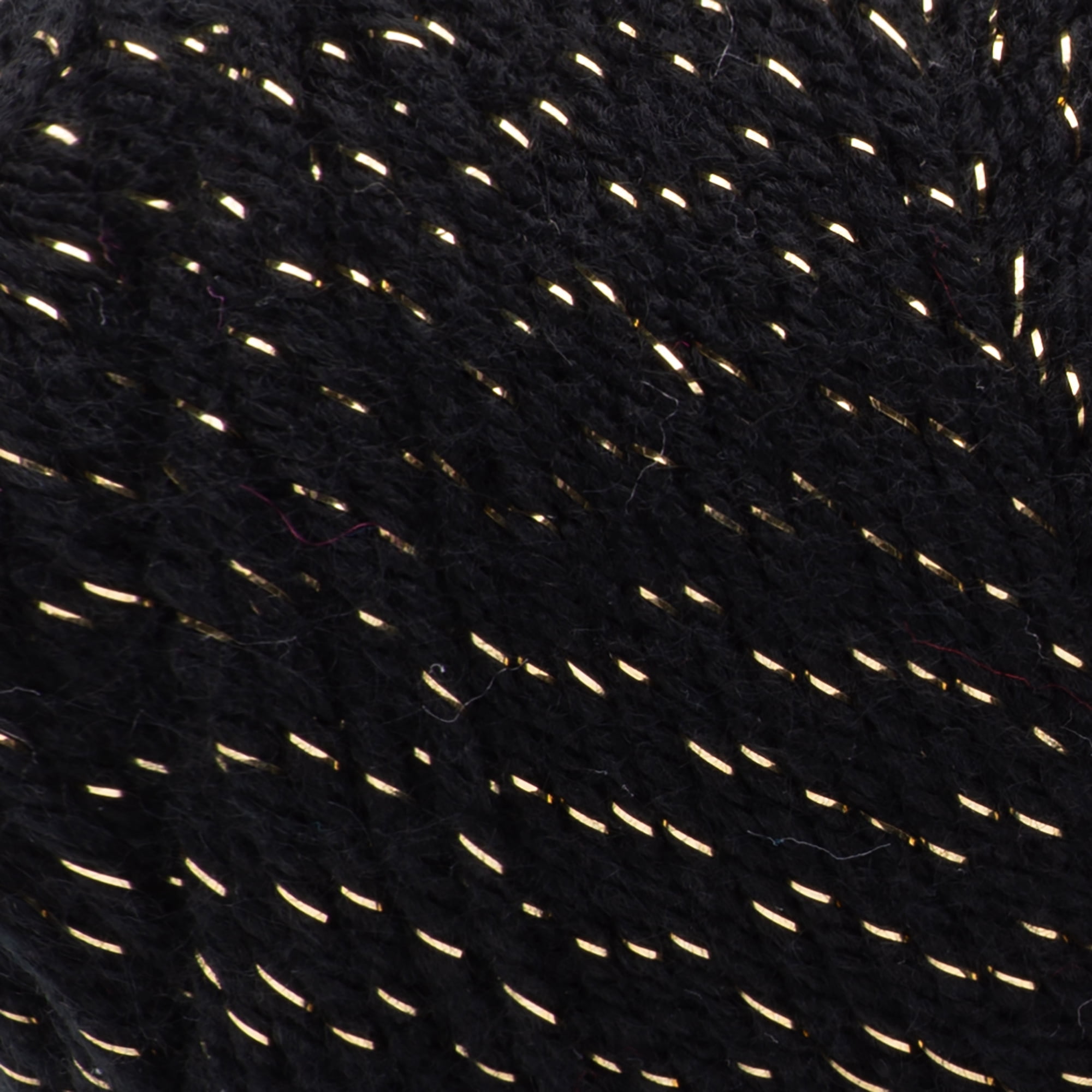 Red Heart® Super Saver® Metallic™ #4 Medium Acrylic Yarn, Black/Gold 5oz/142g, 255 Yards (9 Pack)