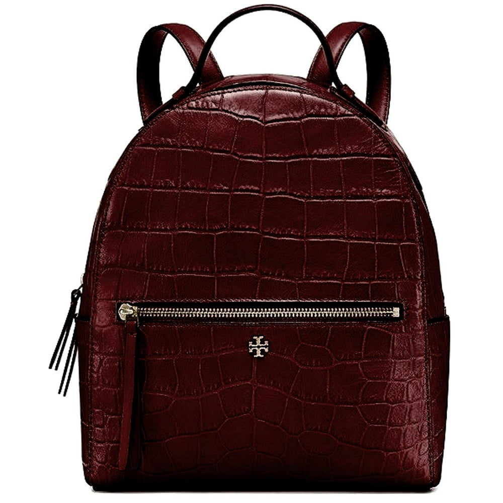 Tory Burch Tory Burch Croc Embossed Mini Backpack