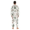 thumbnail image 4 of FORMRS Onesies Pajama for Adults Unisex Hoodie Winter Jumpsuit One Piece Sleepwear, Sizes S-2XL, White Nordic Christmas House, 4 of 7