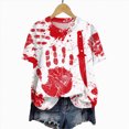 thumbnail image 6 of Towmus Women's Shirt Graphic Tees Halloween Clothes Loose Fit Casual Crew Neck Short Sleeve Tops, 6 of 6