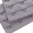 thumbnail image 4 of Extensor de sujetador Minnieouse 3 ganchos 3 filas tira de extensión para mujer gris plateado claro, 4 of 6
