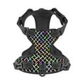 thumbnail image 4 of XMXY No Pull Dog Harness, Geometric Colorful Pattern Adjustable Reflective Pet Harness with Oxford Vest, Medium Size, 4 of 9