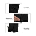 thumbnail image 6 of Little Donkey Andy Men's Waterproof Lightweight Rain Pants Breathable Windproof Hiking Golf Fishing Pants Black S, 6 of 7