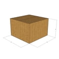 thumbnail image 3 of 12x12x8 Kraft Brown Corrugated Shipping Boxes, 32 ECT Single-Wall, Qty 10, 3 of 3