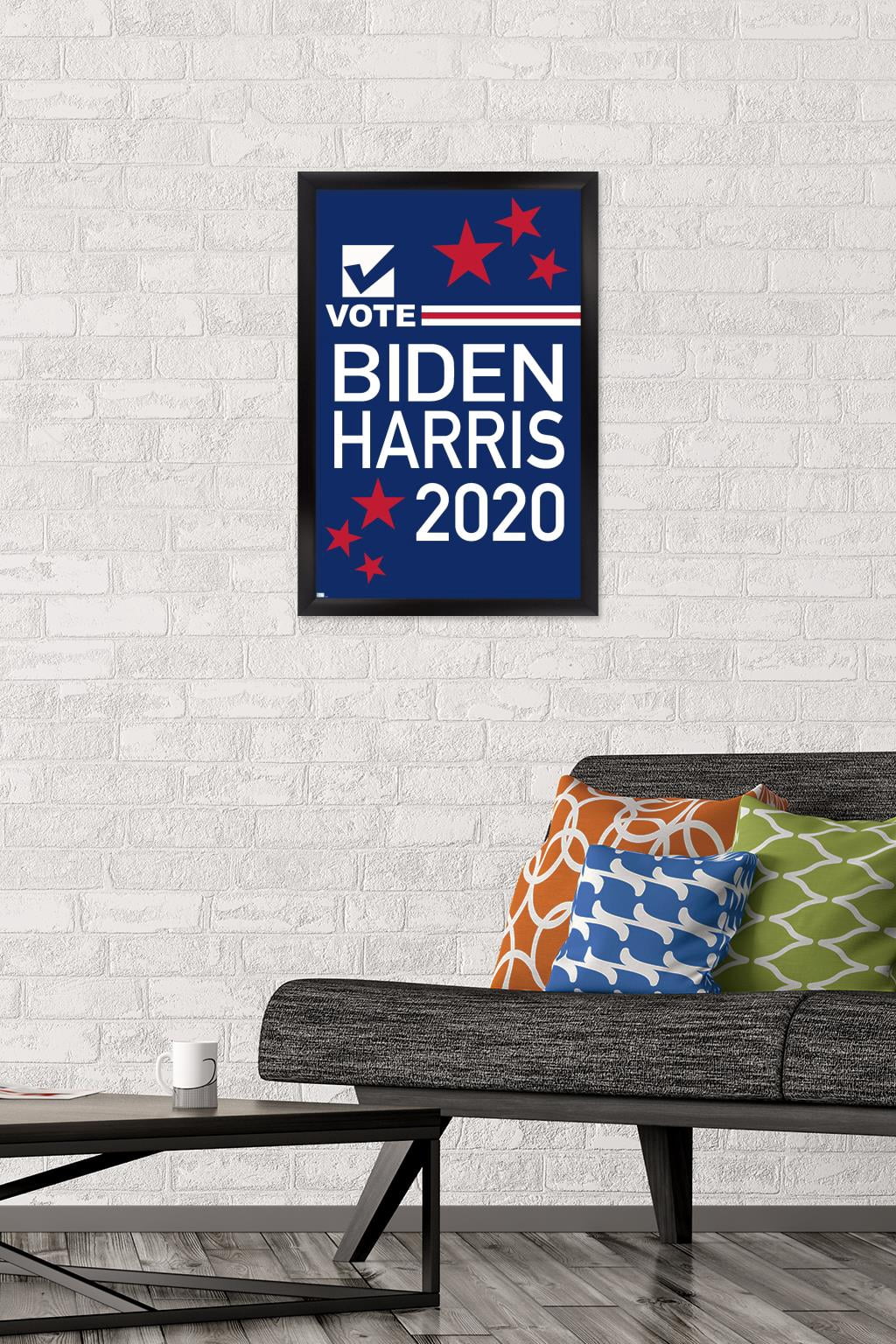 Trends International Vote - Biden/Harris 2020 Wall Poster 16.5" x 24.25" x .75" Black Framed Version