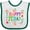 White and Green, variant on Inktastic Happy Pi Day Girls Girls Baby Bib