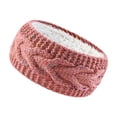 thumbnail image 2 of Diadema de Invierno para Mujer Perfecl Calentadores de Orejas para Niñas Tejido Grueso Rosa, 2 of 8