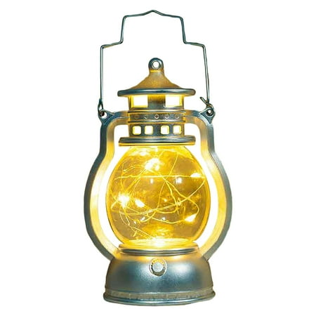 

2024 Clearance Christmas Retro Small Oil Lamp Electronic Candle Lamp Creative Horse Light LED Luminous Ornament Supplies