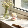 thumbnail image 3 of KGJQ 2Pcs Cat Figurines Resin Flocking Mini Cute Cat Decor for Car Dashboard Office Desk Bedroom Kitchen Countertop Accessories, 3 of 8