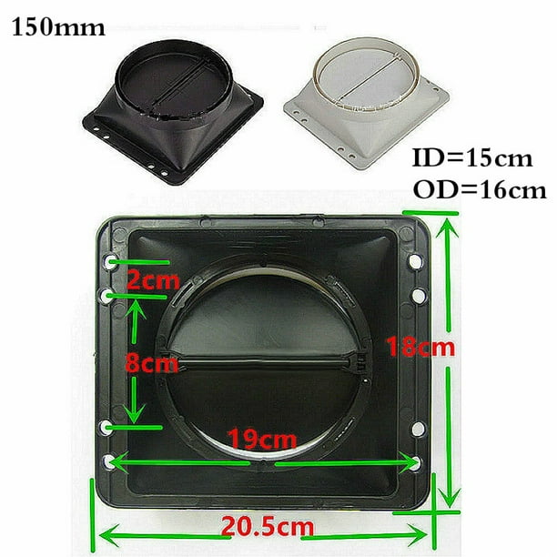 Kitchen Hood Exhaust Flue Pipe AntiOdor Valve Toilet Check Valve Back