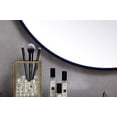 thumbnail image 3 of Elegant Decor MR4054BL Cadre en Métal de 28 Po Miroir Rond avec Crochet Décoratif&44; Bleu, 3 of 4