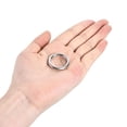 thumbnail image 4 of 20mm ID 3.8mm Thickness Metal O Ring Iron Silver Tone 15 Pack, 4 of 4
