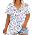 thumbnail image 1 of COM1950s Shorts pour Femmes, Chemises pour Femmes, T-Shirt à Manches Courtes Col en V Grande Taille pour Femmes, T-Shirts à Manches 3/4 pour Femmes, Short pour Femmes, T-Shirt pour Femmes, 1 of 9