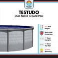 thumbnail image 5 of Lake Effect Pools Testudo 15' x 30' x 52" Oval Resin Protected Steel Above Ground Swimming Pool, 5 of 7