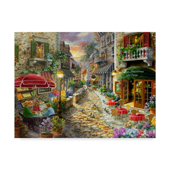 Trademark Fine Art 'Early Evening in Avola' Canvas Art by Nicky Boehme