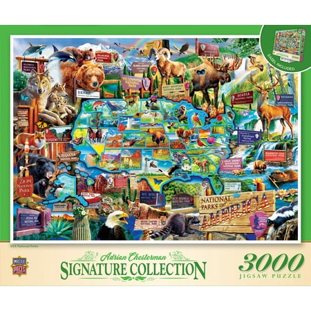 MasterPieces 3000 Piece Jigsaw Puzzle - USA National Parks - 32 x45