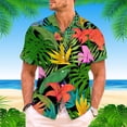 thumbnail image 2 of Mens Shirts Shirt Casual Tropical Style Print Trend Male Shirt, 2 of 4
