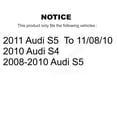 thumbnail image 2 of CMX Front Rear Disc Brake Rotors Kit for Car Audi S5 S4 K8-101550, 2 of 8